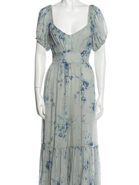 LoveShackFancy Silk Long Dress